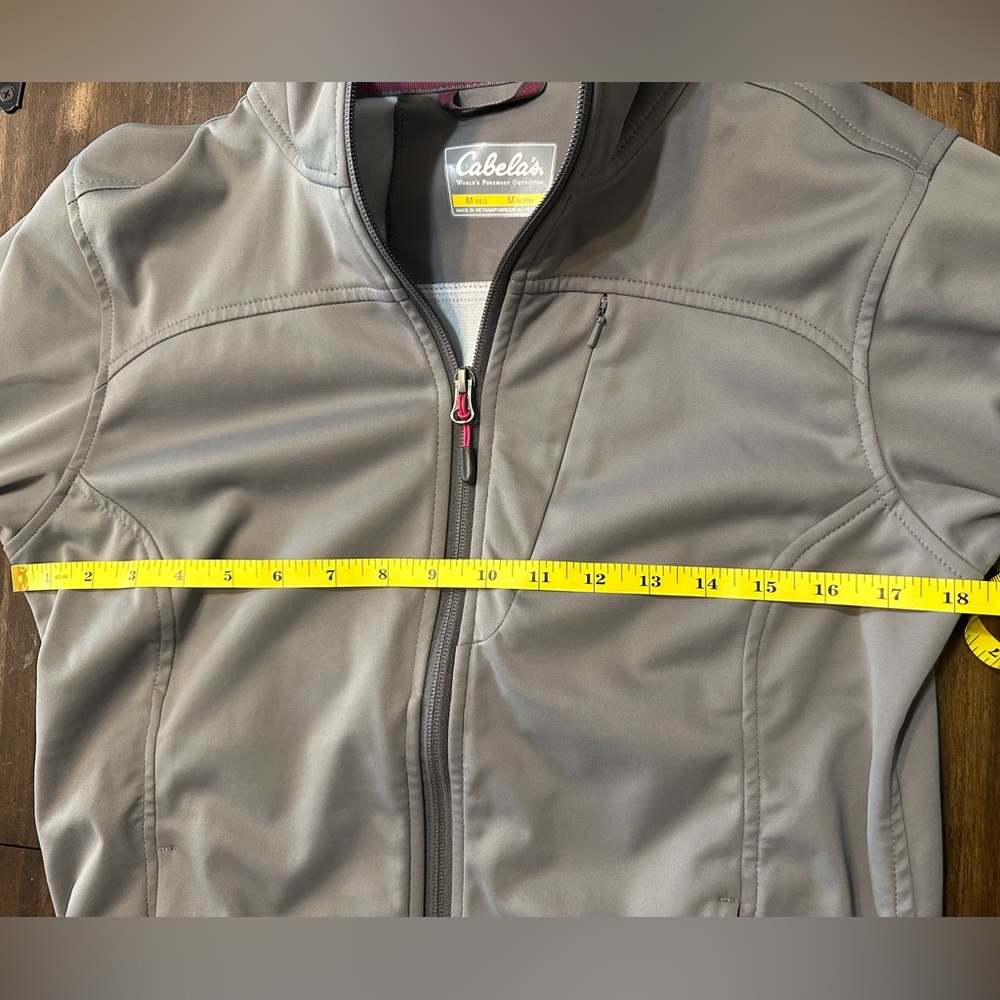 Cabelas Windstopper Softshell Jacket Grey Pink M - Picture 11 of 15